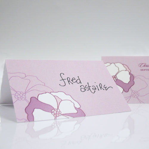 Pinwheel Poppy Place Card With Fold