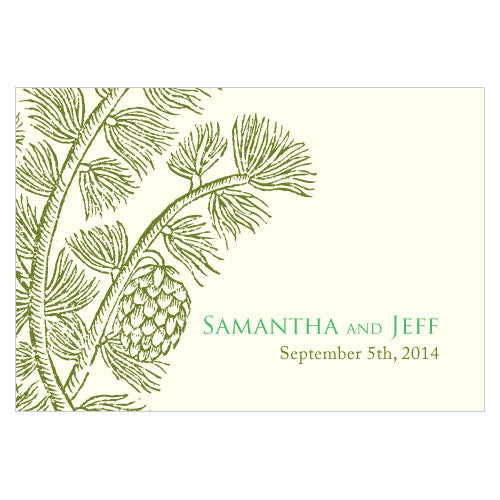 Evergreen Large Rectangular Tag