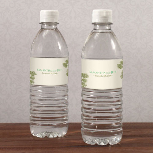 Evergreen Water Bottle Label