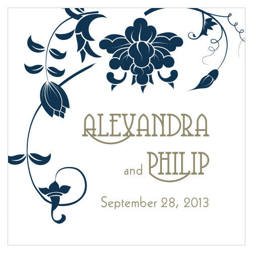 Floral Orchestra Square Tag
