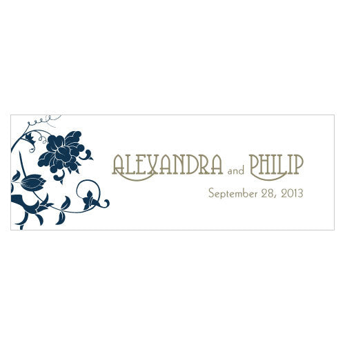 Floral Orchestra Small Rectangular Tag