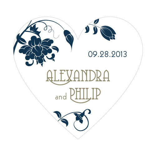 Floral Orchestra Heart Sticker