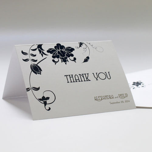 Floral Orchestra Thank You Card