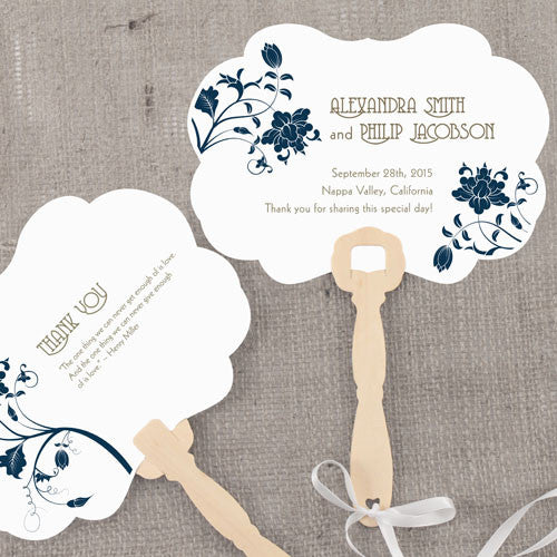 Floral Orchestra Personalized Hand Fan