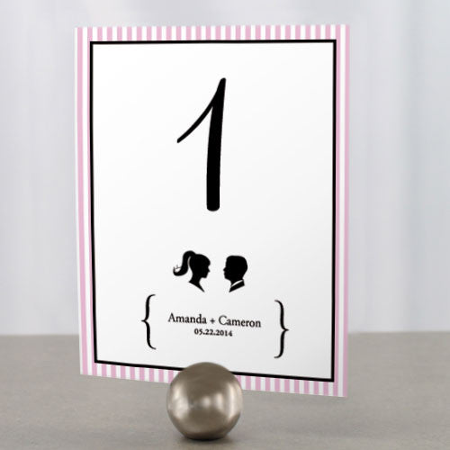 Sweet Silhouettes Table Number Numbers