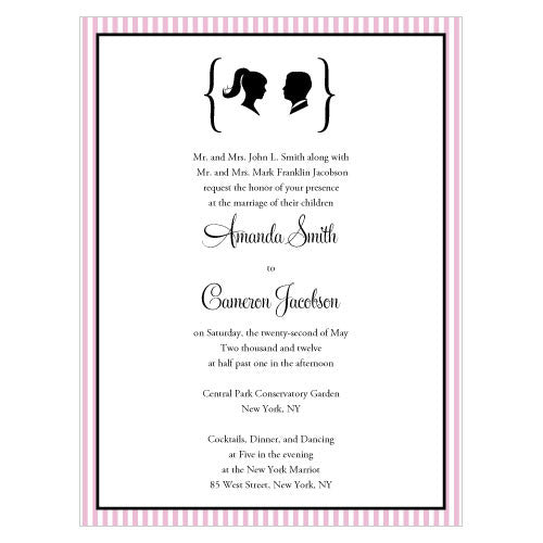 Sweet Silhouettes Invitation