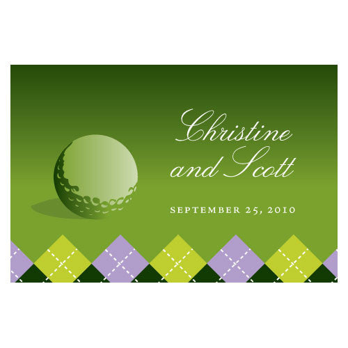 Golf Large Rectangular Tag