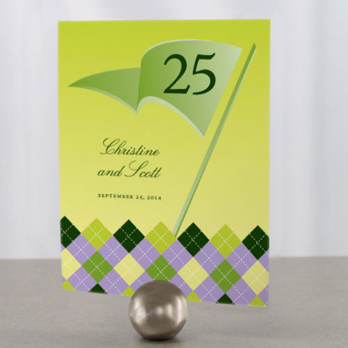 Golf Table Number Numbers