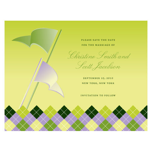 Golf Save The Date Card