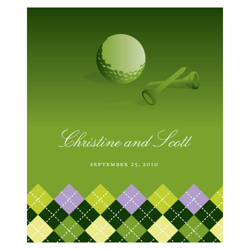 Golf Rectangular Label