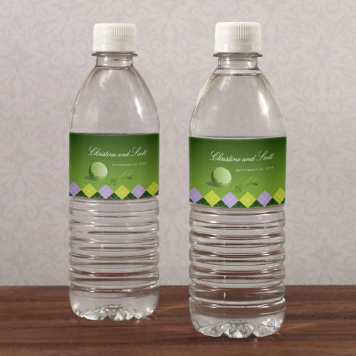 Golf Water Bottle Label