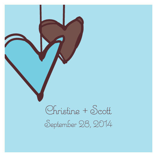 Heart Strings Square Tag