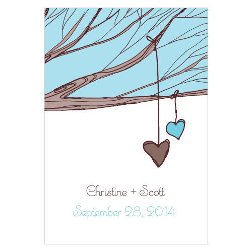 Heart Strings Large Rectangular Tag