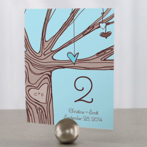 Heart Strings Table Number Numbers