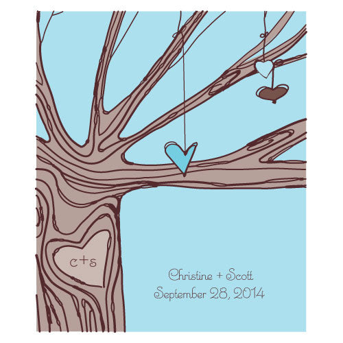 Heart Strings Rectangular Label