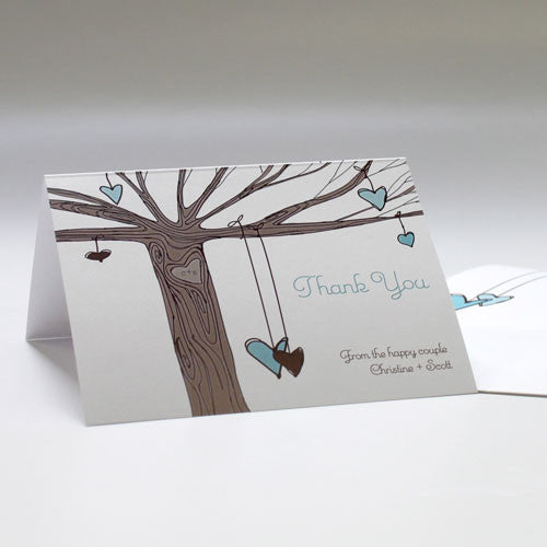 Heart Strings Thank You Card