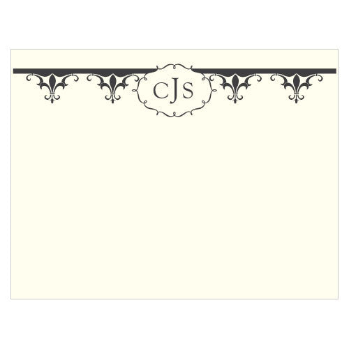 Fleur De Lis Note Card
