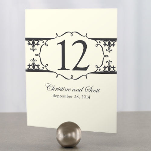 Fleur De Lis Table Number Numbers