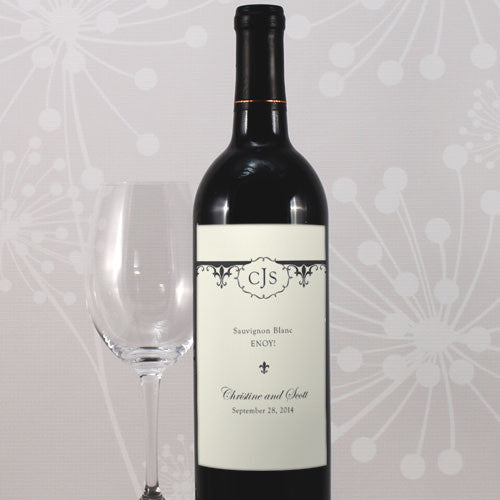 Fleur De Lis Wine Label
