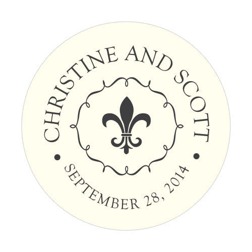 Fleur De Lis Small Sticker