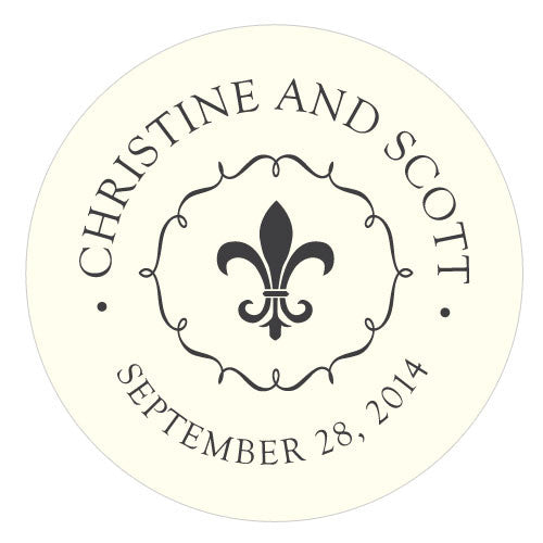 Fleur De Lis Large Sticker