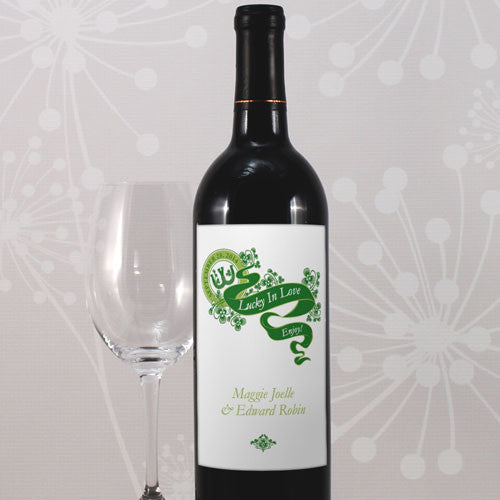 Luck Of The Irish Wine Label