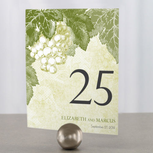 A Wine Romance Table Number Numbers