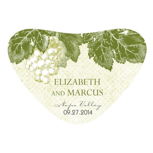 A Wine Romance Heart Container Sticker