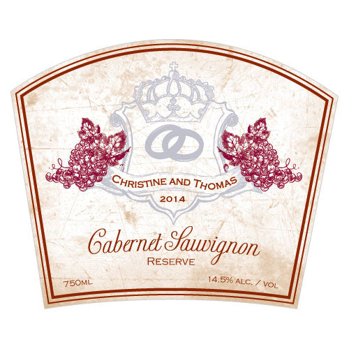 Aged Vineyard Rectangular Sticker