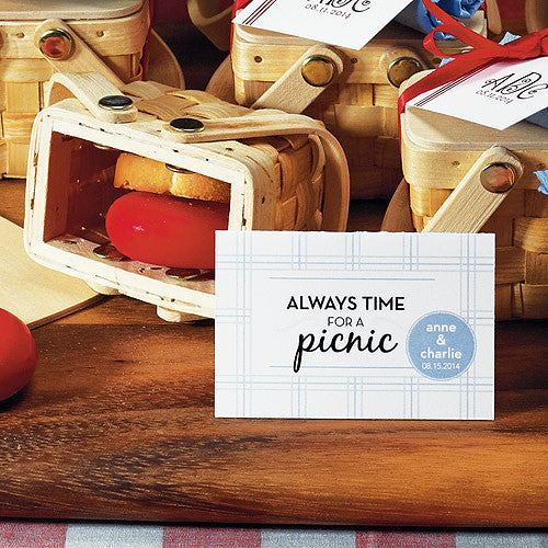 Always Time For a Picnic Tent Card