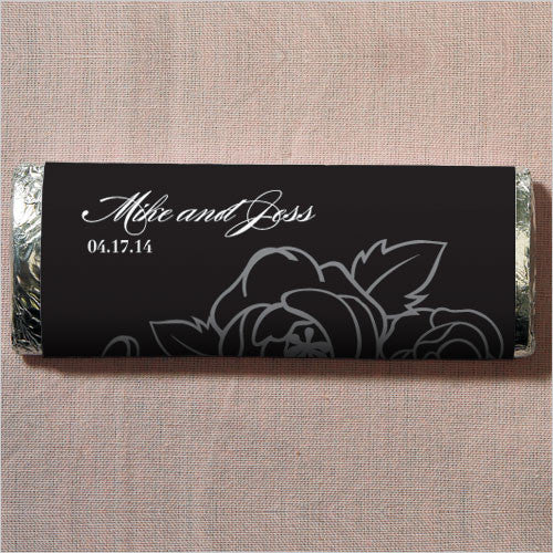 Black and White Botanical Gourmet Milk Chocolate Bar