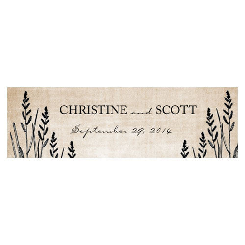 Rustic Country Small Rectangular Tag B