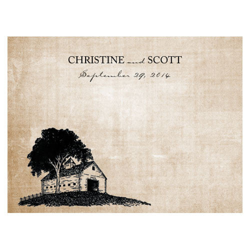 Rustic Country Note Card B