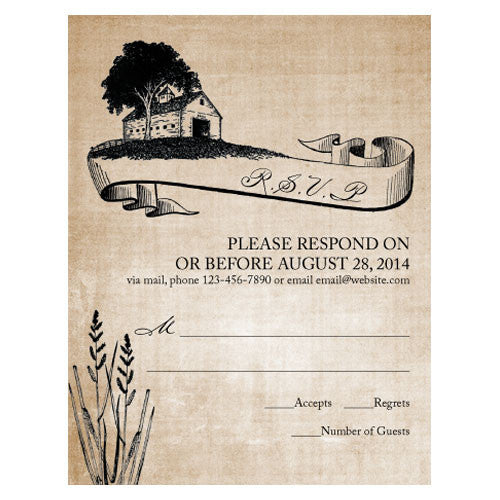 Rustic Country RSVP B