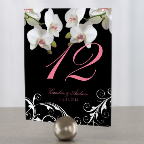 Classic Orchid Table Number Numbers