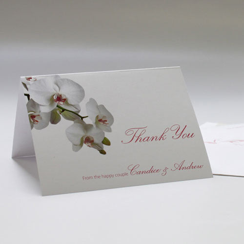 Classic Orchid Thank You Card