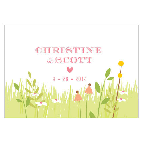 Homespun Charm Large Rectangular Tag
