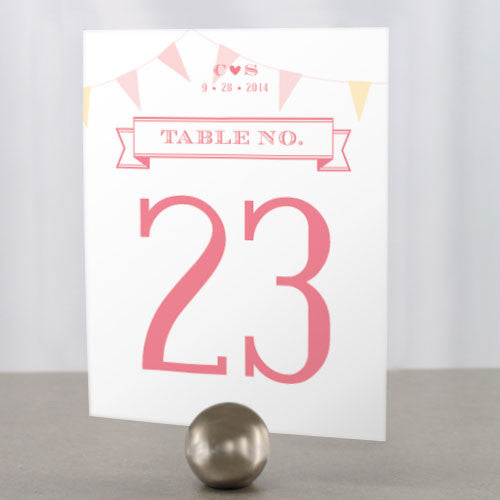 Homespun Charm Table Number Numbers