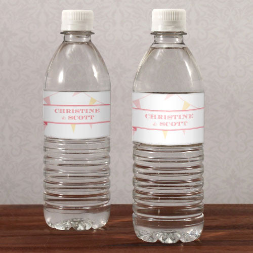 Homespun Charm Water Bottle Label