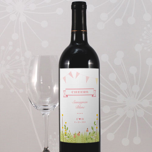 Homespun Charm Wine Label