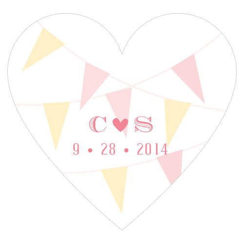 Homespun Charm Heart Sticker