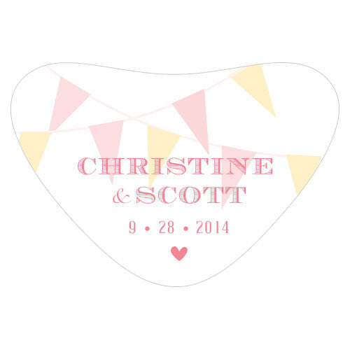 Homespun Charm Heart Container Sticker