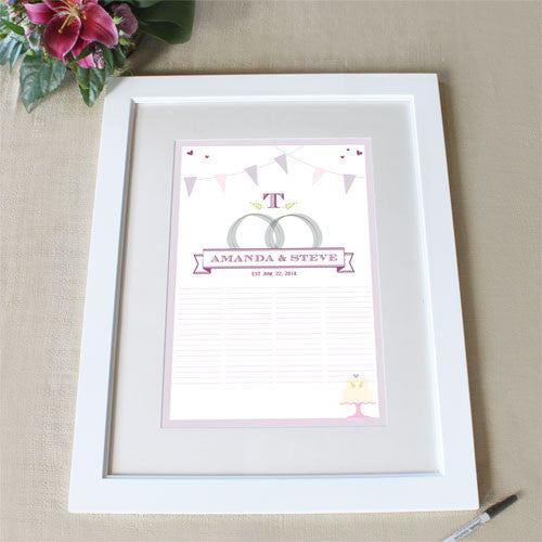 Homespun Charm Signature Certificate with Frame