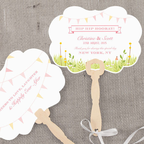 Homespun Charm Personalized Hand Fan