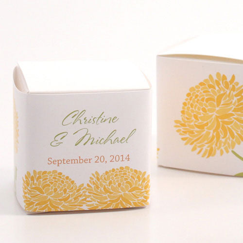 Zinnia Bloom Favor Box Wrap