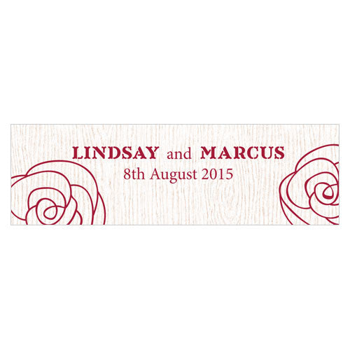 Rose Small Rectangular Tag