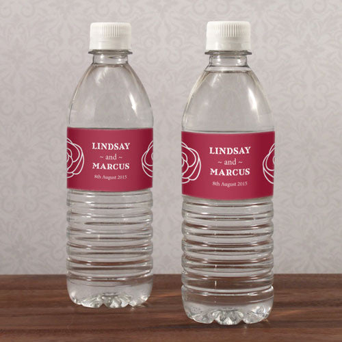 Rose Water Bottle Label