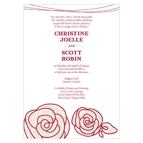 Rose Invitation