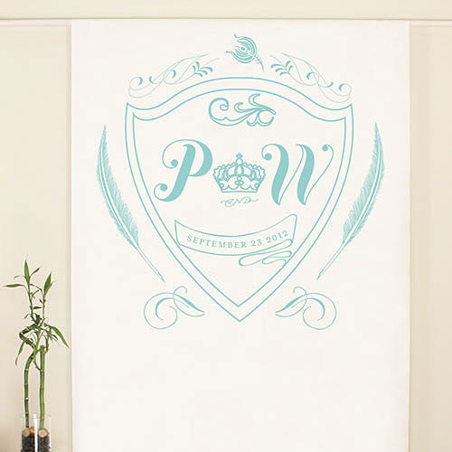 Regal Monogram Personalized Photo Backdrop