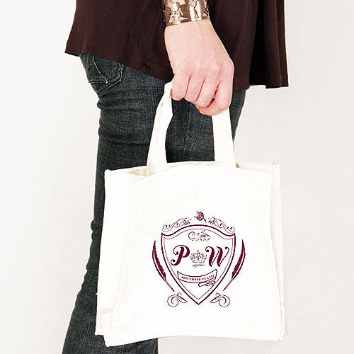 Regal Monogram Personalized Tote Bag Mini Tote with Gussets